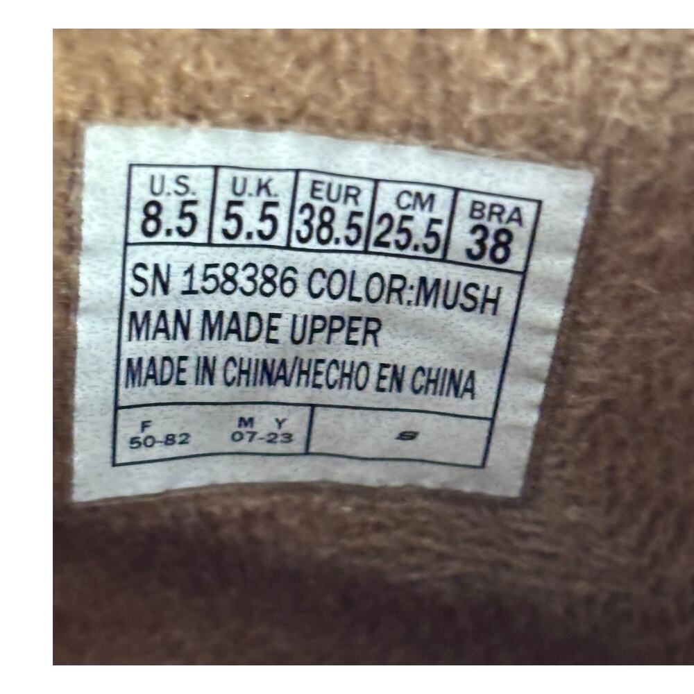 Skechers Women's Tan Faux Suede Relaxed Fit Booties Boots Size 8.5 #67115 - Picture 8 of 8